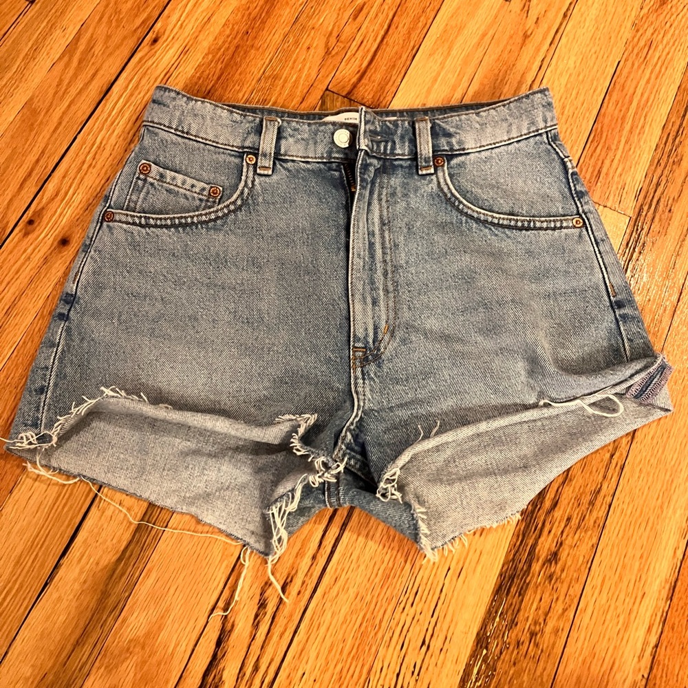 & Other Stories perfect denim shorts